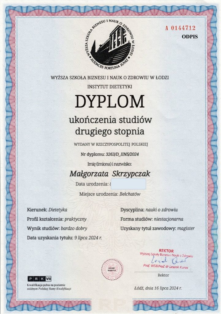 Magister Dietetyki